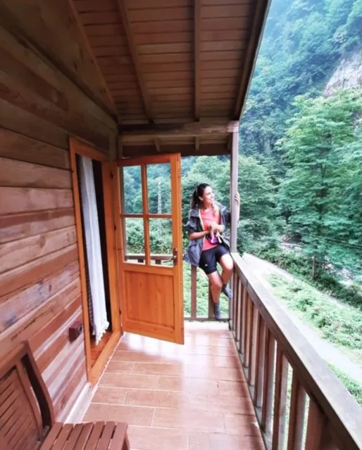 Balcony view from bungalow near Trabzon hotels region