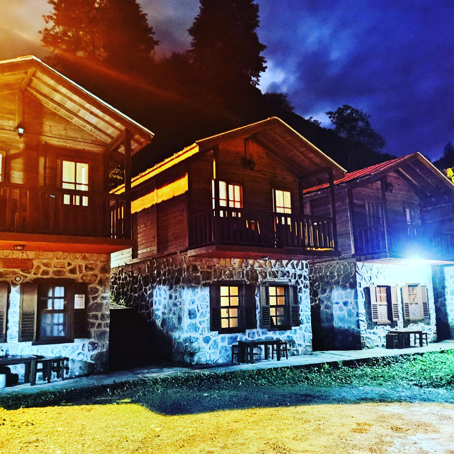 Blue hour at Artvin honeymoon hotels