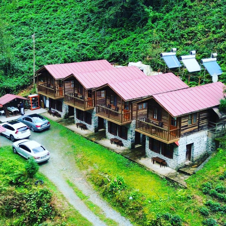 Aerial view of Artvin family holiday resort