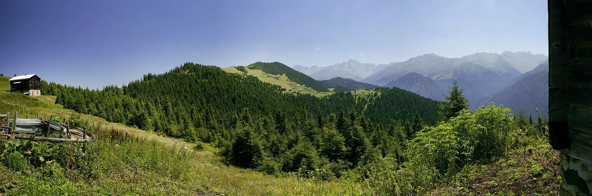 Sal Yaylası komşusu Pokut Yaylası manzarası